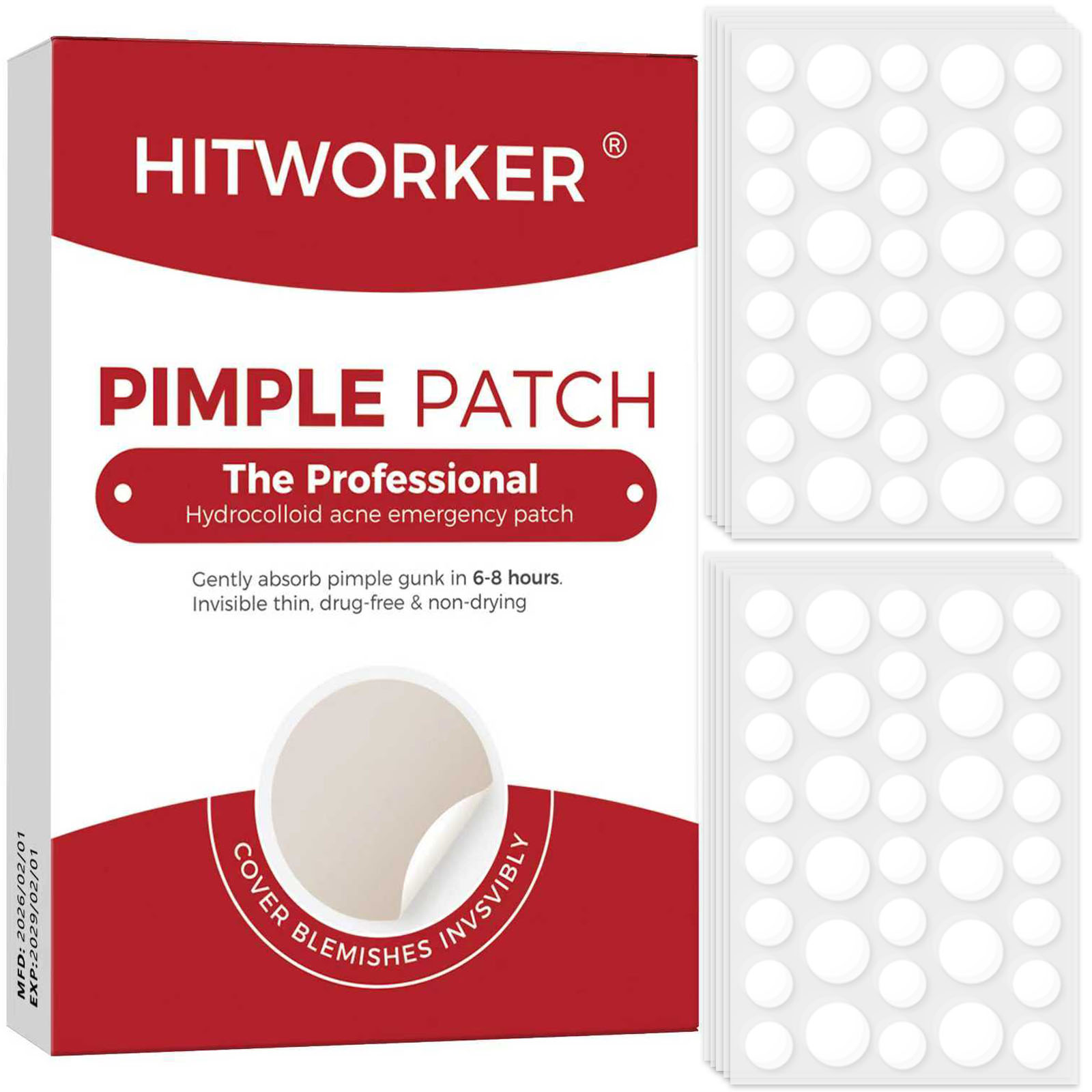 Skincare - Invisible Waterproof Hydrocolloid Acne Patch for