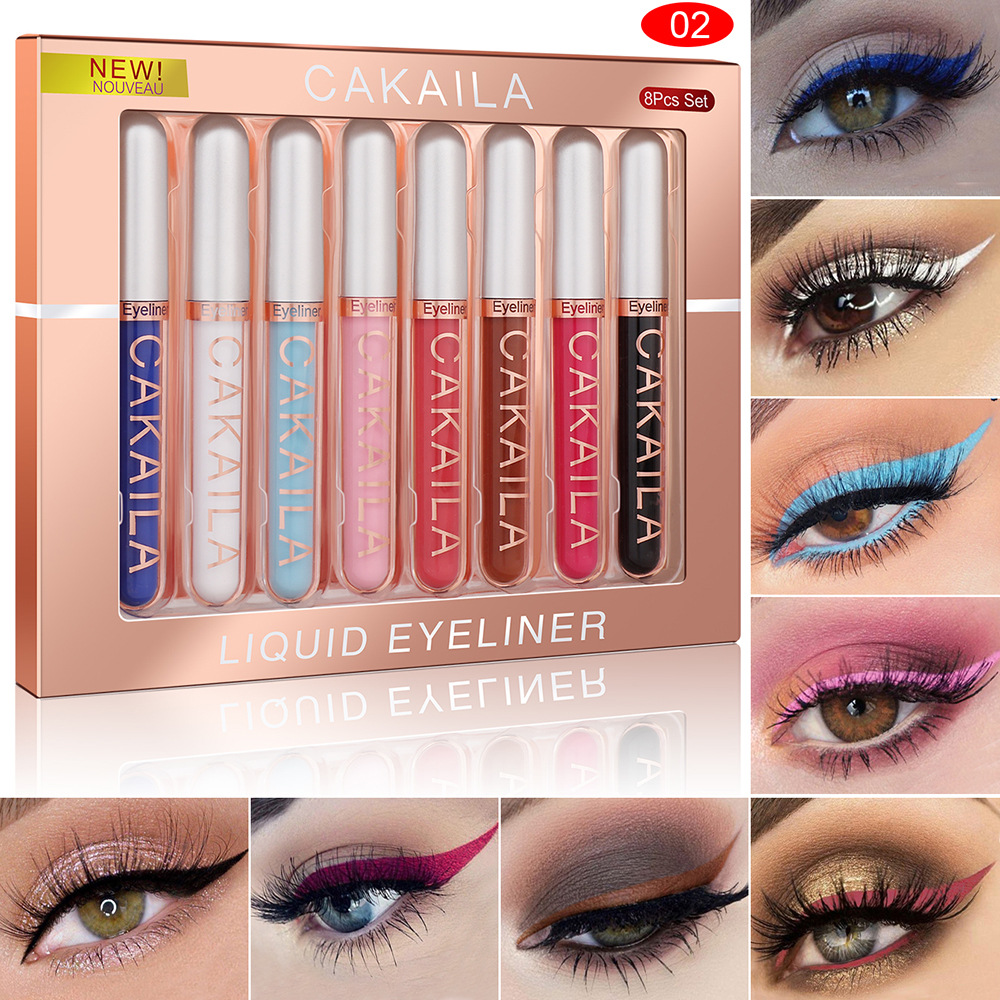 8-Color Set Waterproof Eyeline - Waterproof Liquid Eyeliner Pen recension och pris