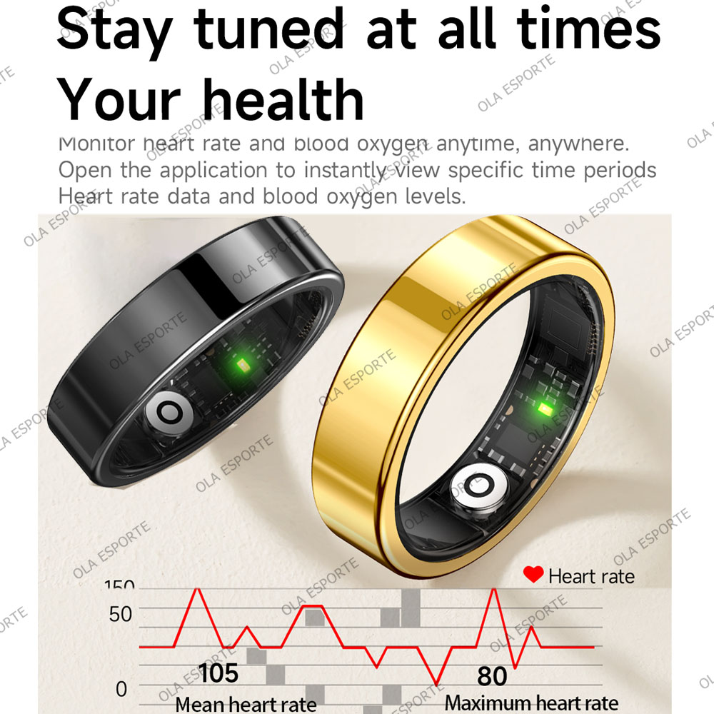 2026 New Smart Ring Heart Rate - Health Monitors recension och pris