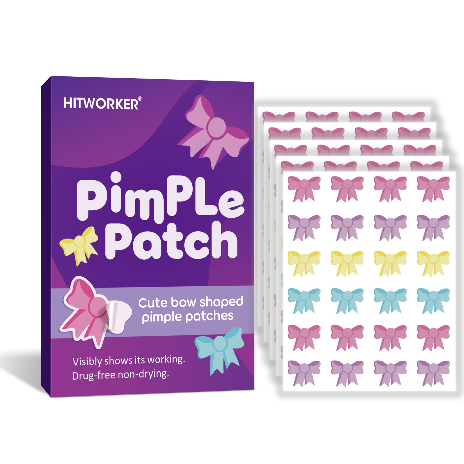 120Pcs Bow Shaped Acne Pimple  - Skincare recension och pris