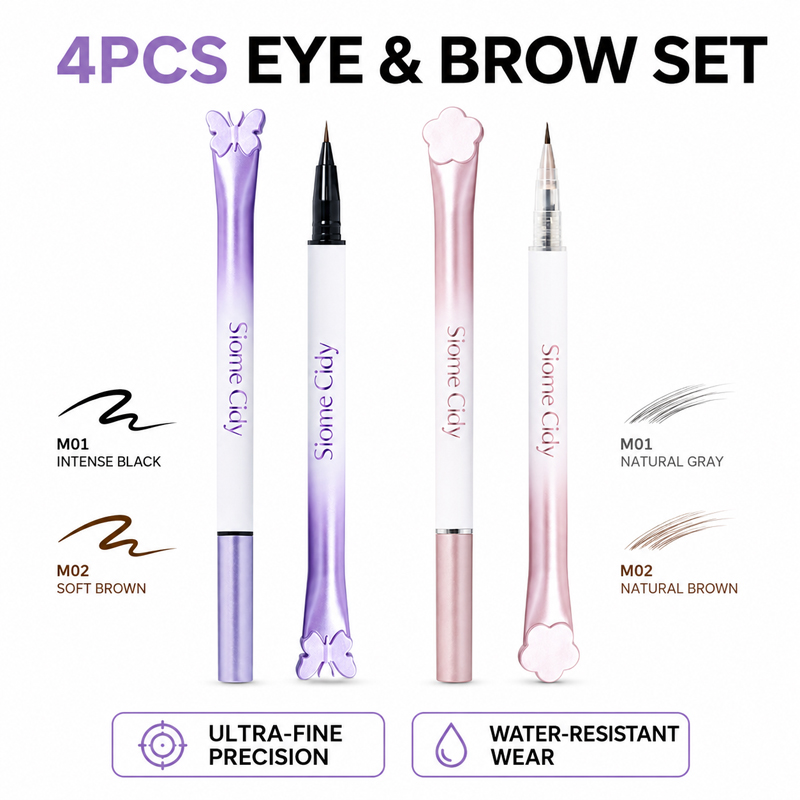 Siome Cidy 4PCS Liquid Eyeline - Waterproof Liquid Eyeliner Pen recension och pris