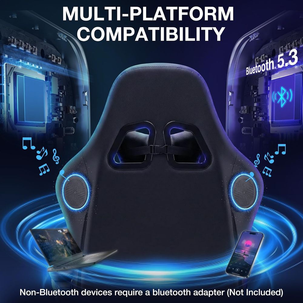 RGB Gaming Chair with Bluetoot - Massage recension och pris