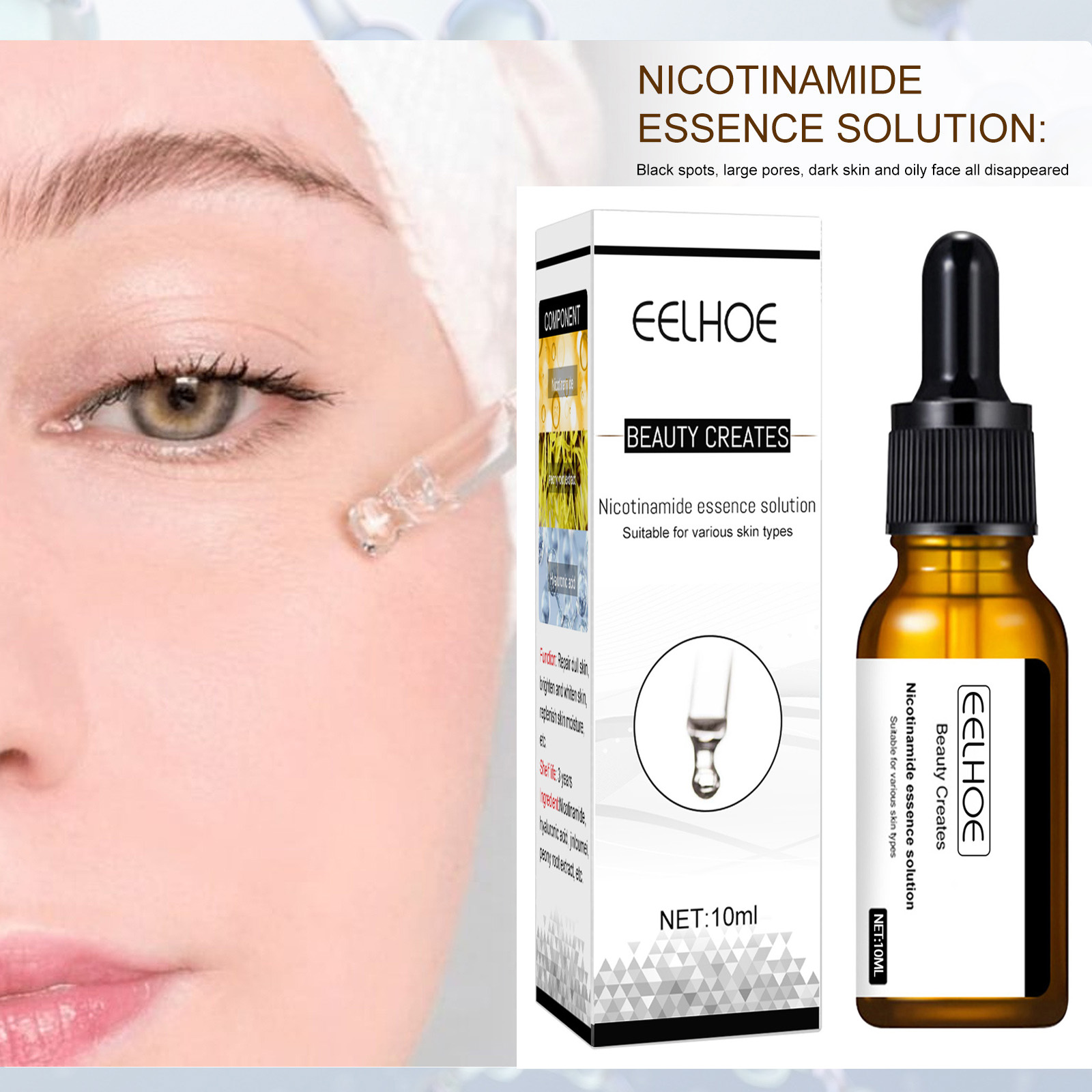 Whitening Face Serum Shrink Po - Niacinamide Pore Shrinking Essence recension och pris