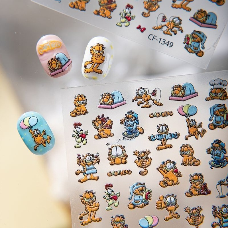 New Garfield Nail Art Stickers - Nail Art recension och pris