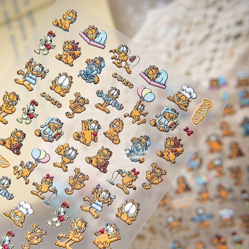New Garfield Nail Art Stickers - Nail Art recension och pris