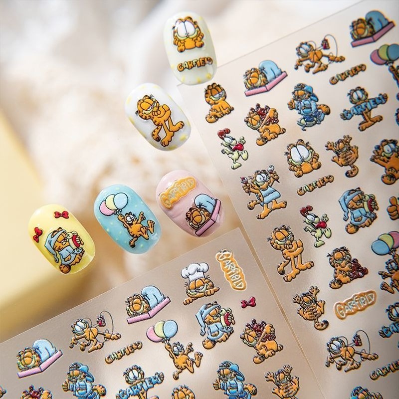 New Garfield Nail Art Stickers - Nail Art recension och pris