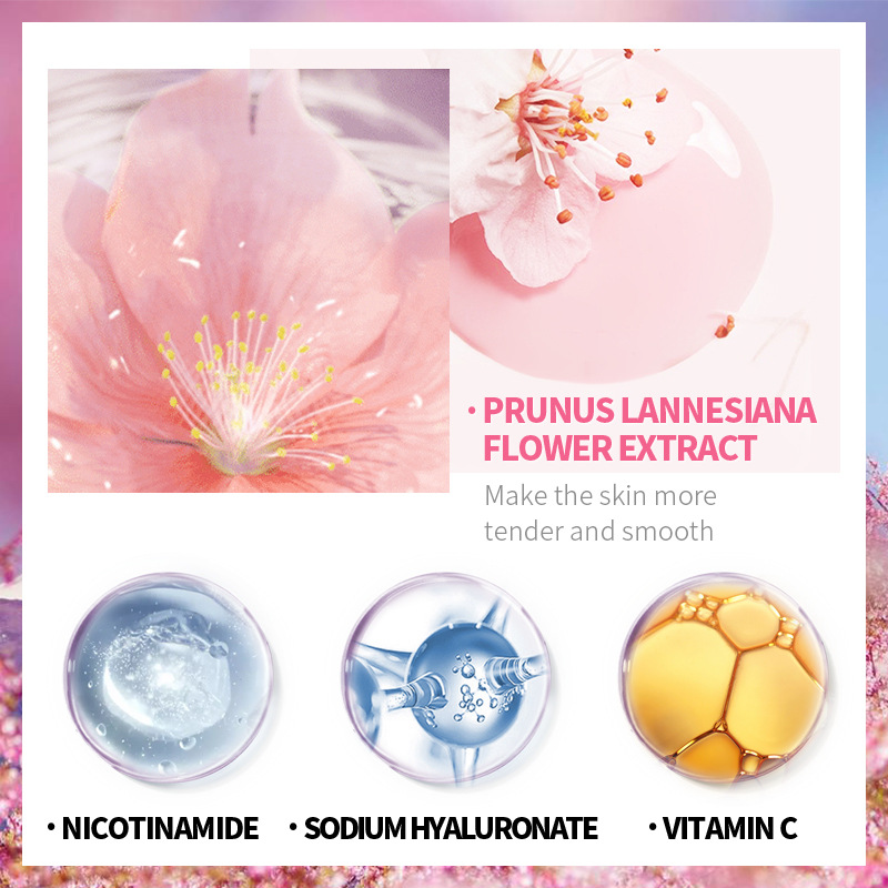 LAIKOU 8Pcs Sakura Facial Skin - Hyaluronic Acid Facial Serum recension och pris