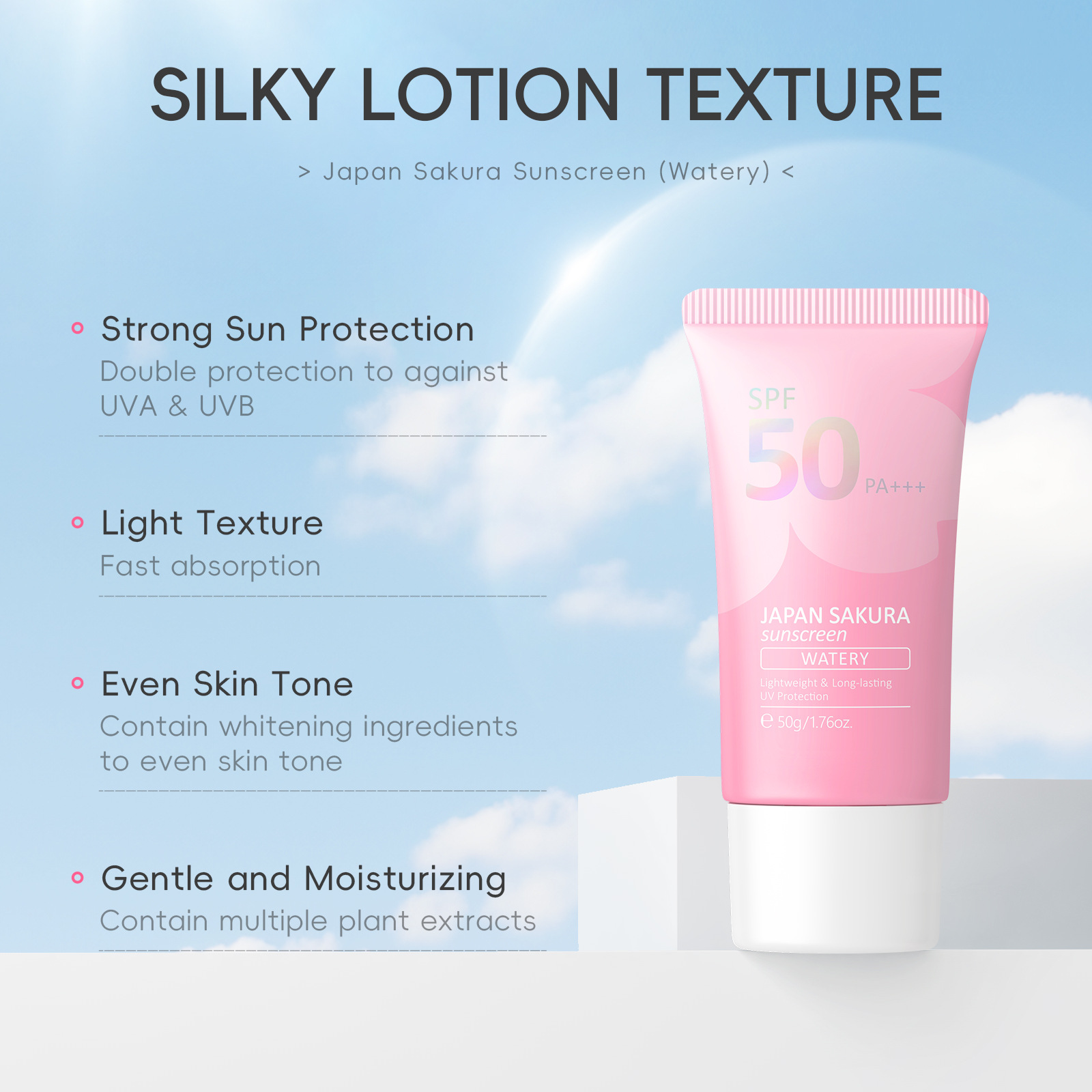 LAIKOU Sakura SPF50 PA+++ Faci - Spf 50 Waterproof Sunscreen recension och pris